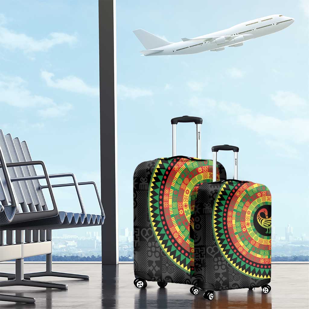 African Sankofa Bird Luggage Cover Adinkra Symbols - Chest Arm Tattoo