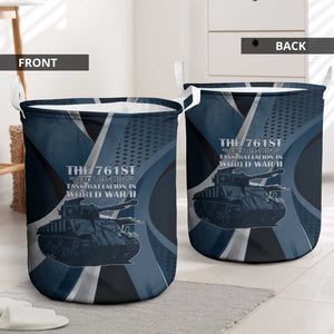 761st Tank Battalion WWII Laundry Basket Black Panthers Tribute