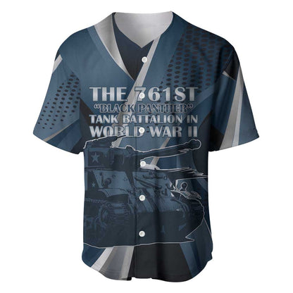 Personalized 761st Tank Battalion WWII Baseball Jersey Black Panthers Tribute
