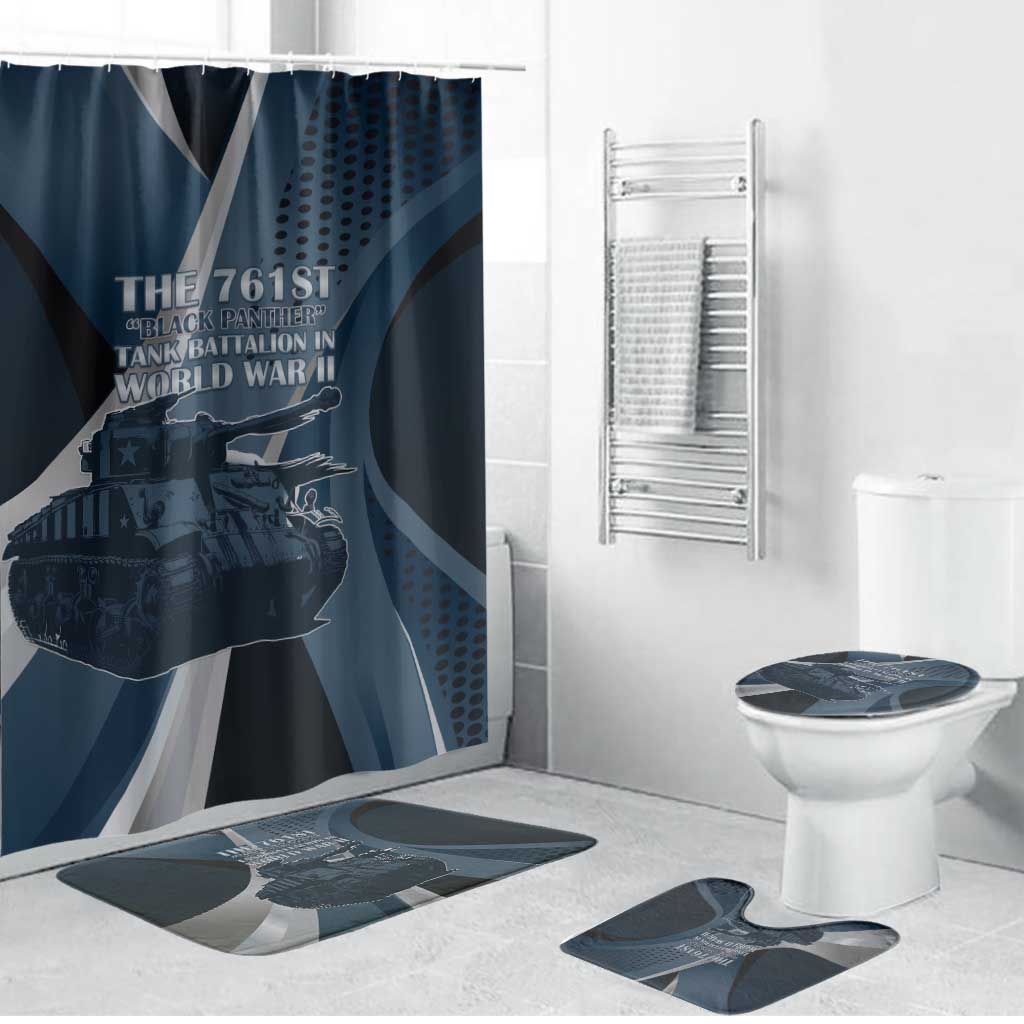 761st Tank Battalion WWII Bathroom Set Black Panthers Tribute