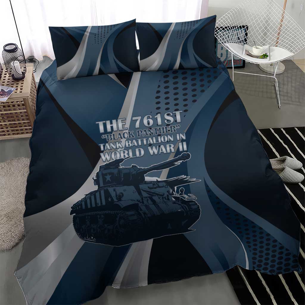761st Tank Battalion WWII Bedding Set Black Panthers Tribute