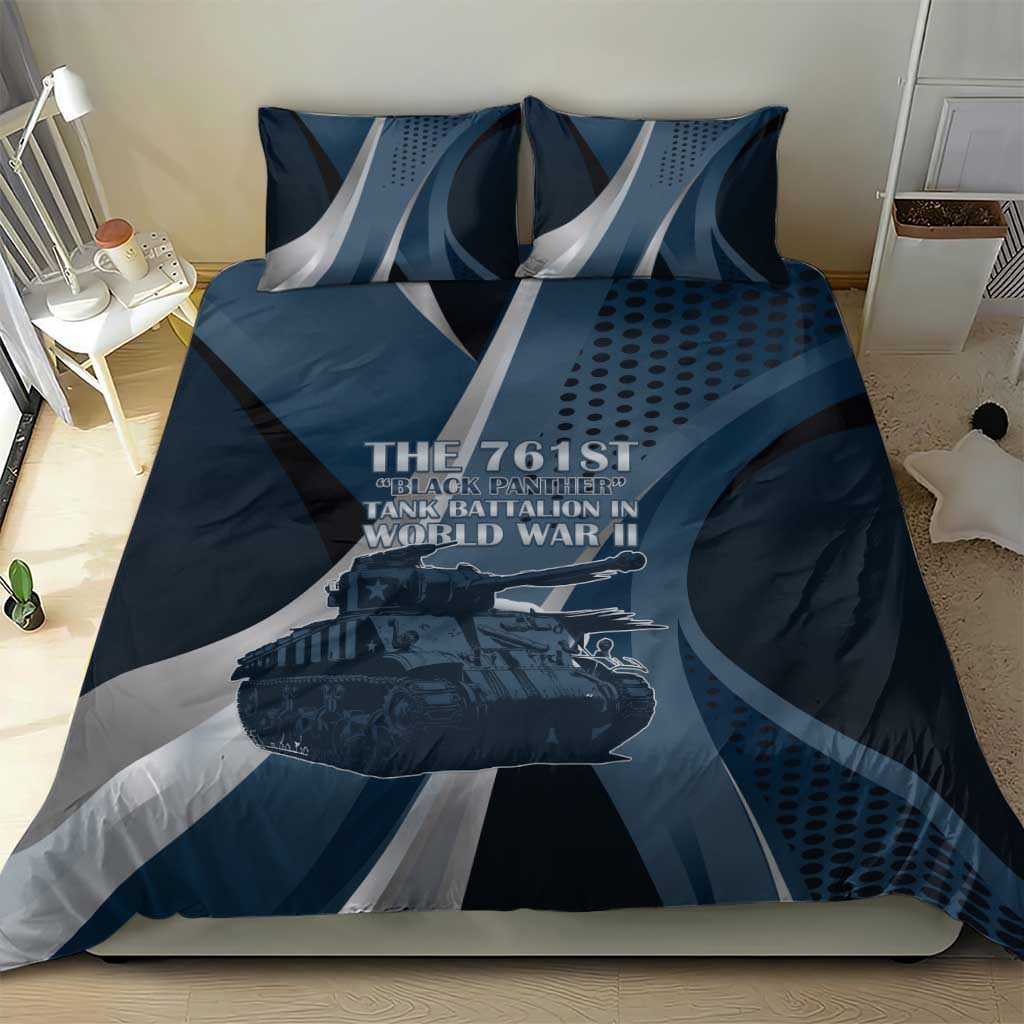 761st Tank Battalion WWII Bedding Set Black Panthers Tribute