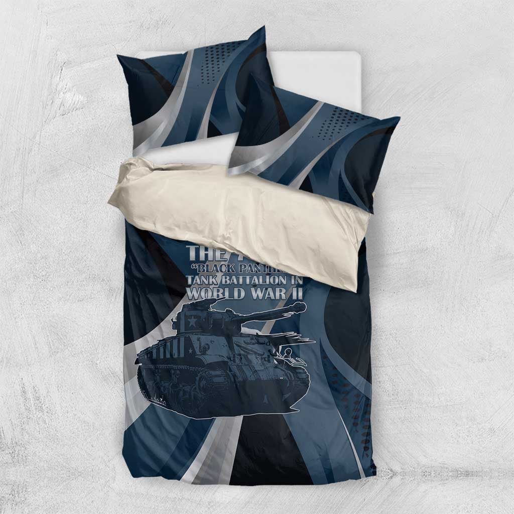 761st Tank Battalion WWII Bedding Set Black Panthers Tribute