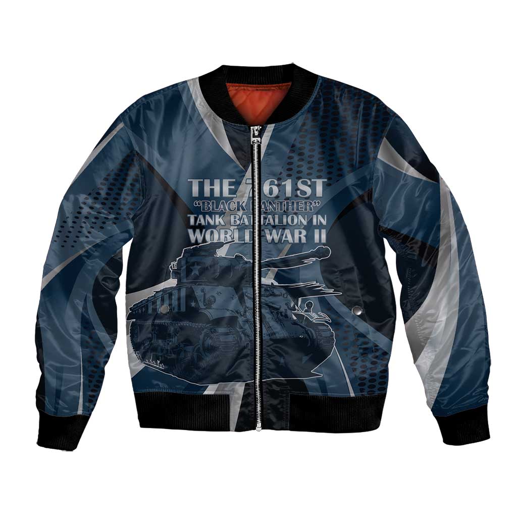 Personalized 761st Tank Battalion WWII Bomber Jacket Black Panthers Tribute