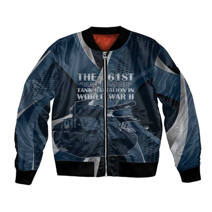 Personalized 761st Tank Battalion WWII Bomber Jacket Black Panthers Tribute