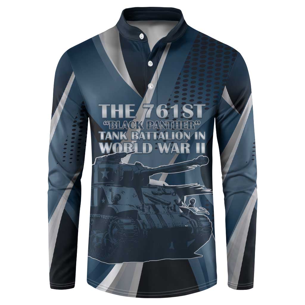 Personalized 761st Tank Battalion WWII Button Sweatshirt Black Panthers Tribute