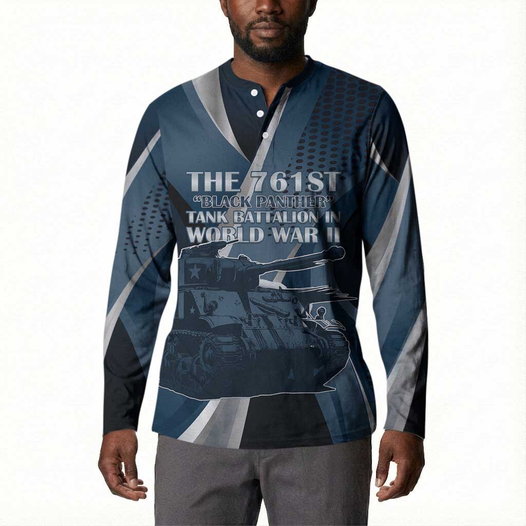 Personalized 761st Tank Battalion WWII Button Sweatshirt Black Panthers Tribute