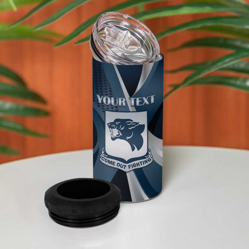 Personalized 761st Tank Battalion WWII 4 in 1 Can Cooler Tumbler Black Panthers Tribute