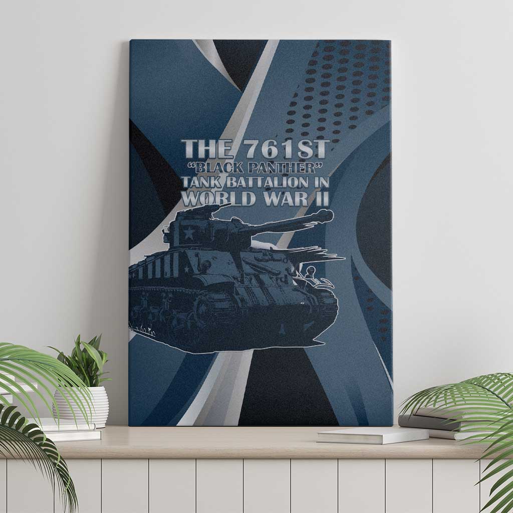761st Tank Battalion WWII Canvas Wall Art Black Panthers Tribute