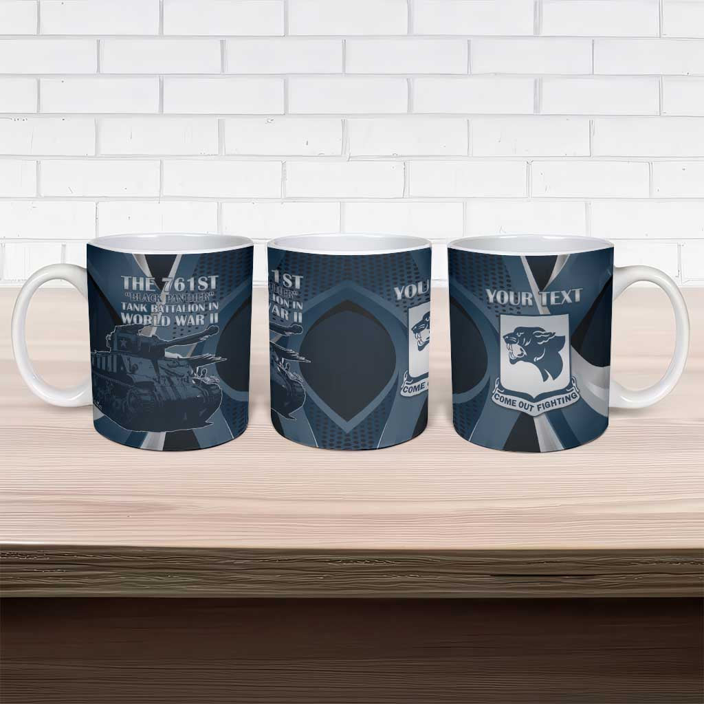 Personalized 761st Tank Battalion WWII Ceramic Mug Black Panthers Tribute