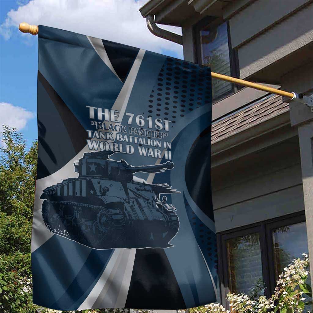 761st Tank Battalion WWII Garden Flag Black Panthers Tribute