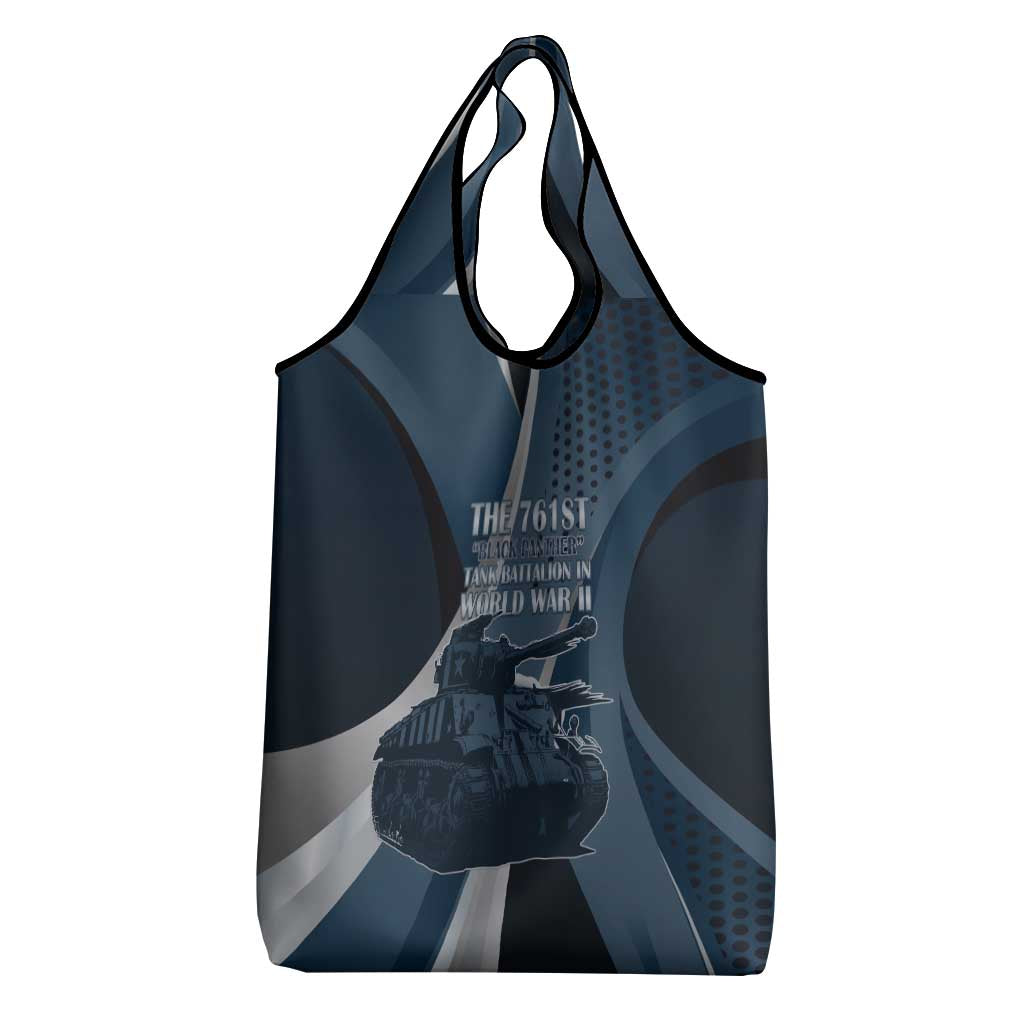 761st Tank Battalion WWII Grocery Bag Black Panthers Tribute