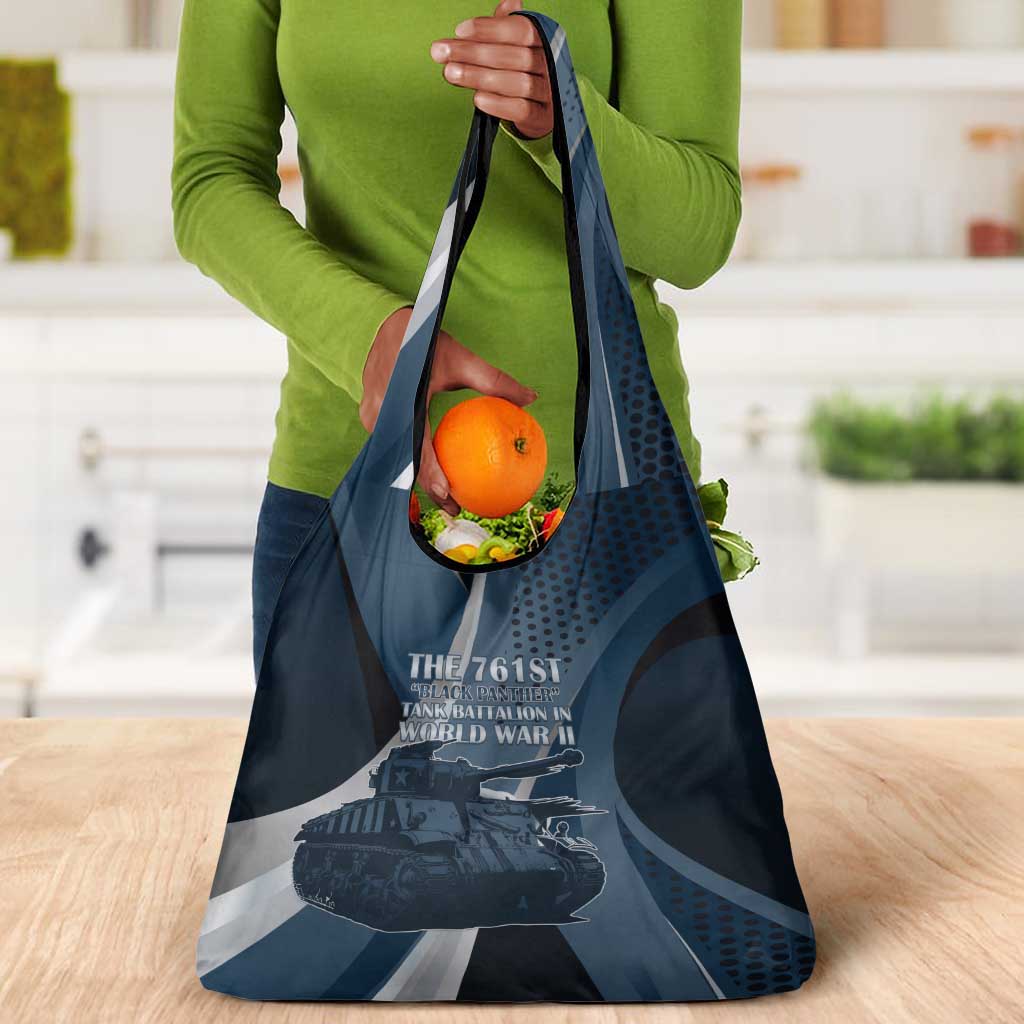 761st Tank Battalion WWII Grocery Bag Black Panthers Tribute