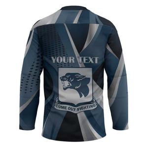 Personalized 761st Tank Battalion WWII Hockey Jersey Black Panthers Tribute