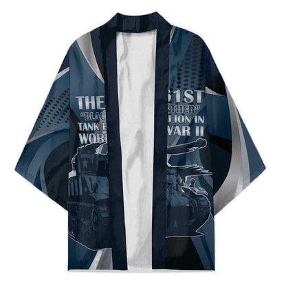 Personalized 761st Tank Battalion WWII Kimono Black Panthers Tribute