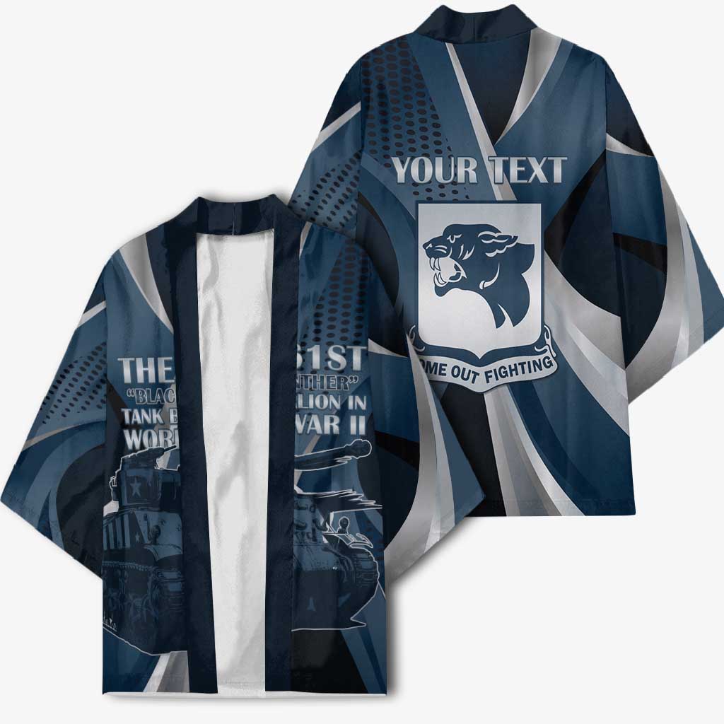 Personalized 761st Tank Battalion WWII Kimono Black Panthers Tribute