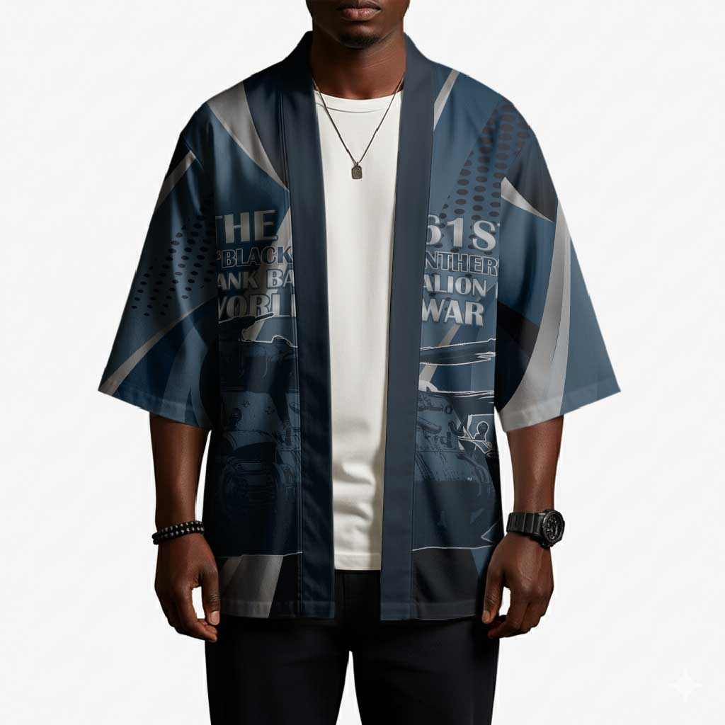Personalized 761st Tank Battalion WWII Kimono Black Panthers Tribute