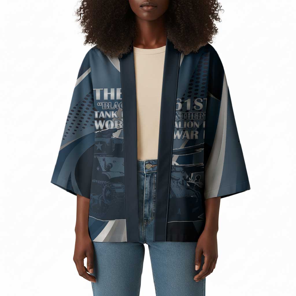 Personalized 761st Tank Battalion WWII Kimono Black Panthers Tribute