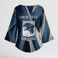 Personalized 761st Tank Battalion WWII Kimono Sleeve Blouse Black Panthers Tribute