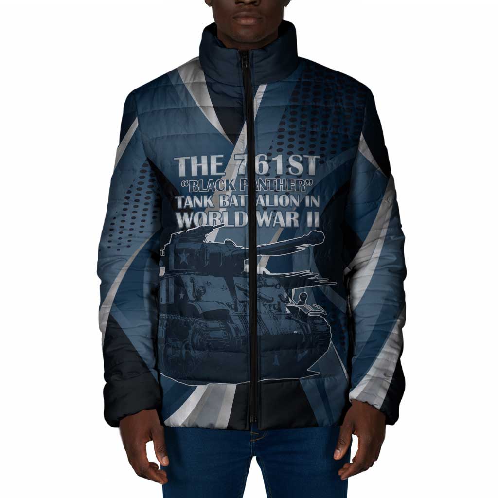 Personalized 761st Tank Battalion WWII Padded Jacket Black Panthers Tribute