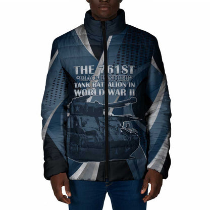 Personalized 761st Tank Battalion WWII Padded Jacket Black Panthers Tribute