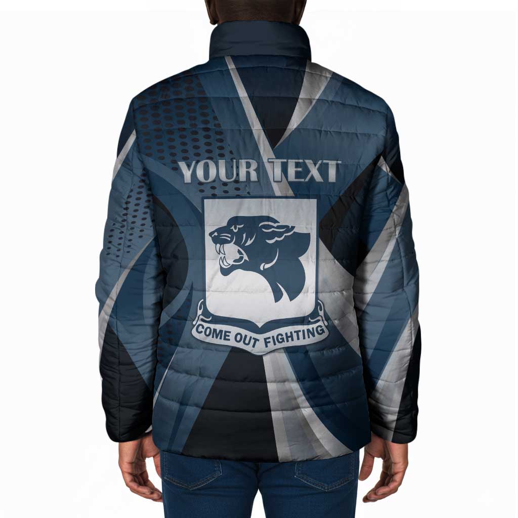 Personalized 761st Tank Battalion WWII Padded Jacket Black Panthers Tribute