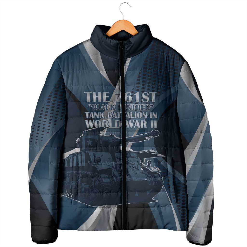 Personalized 761st Tank Battalion WWII Padded Jacket Black Panthers Tribute