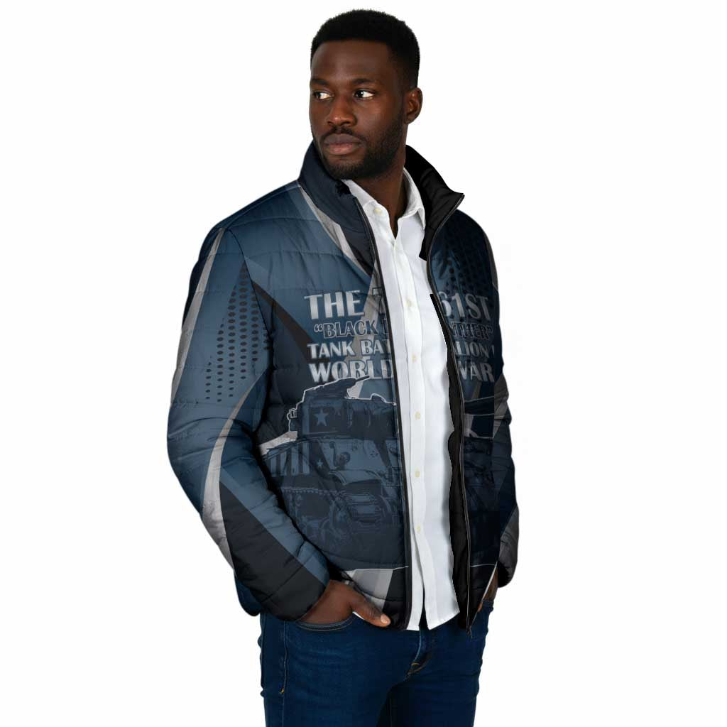 Personalized 761st Tank Battalion WWII Padded Jacket Black Panthers Tribute