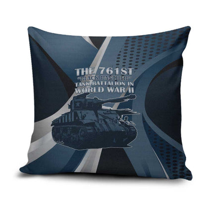 761st Tank Battalion WWII Pillow Cover Black Panthers Tribute