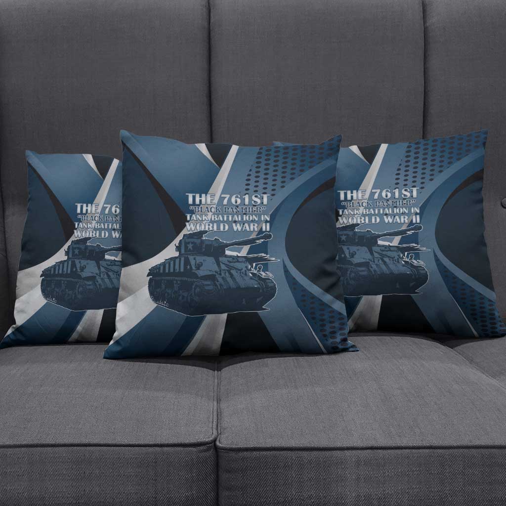 761st Tank Battalion WWII Pillow Cover Black Panthers Tribute