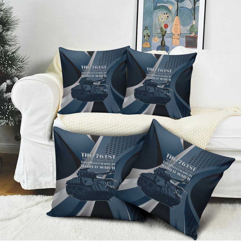 761st Tank Battalion WWII Pillow Cover Black Panthers Tribute