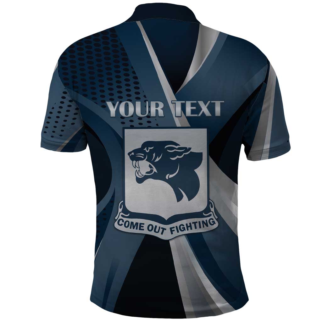 Personalized 761st Tank Battalion WWII Polo Shirt Black Panthers Tribute
