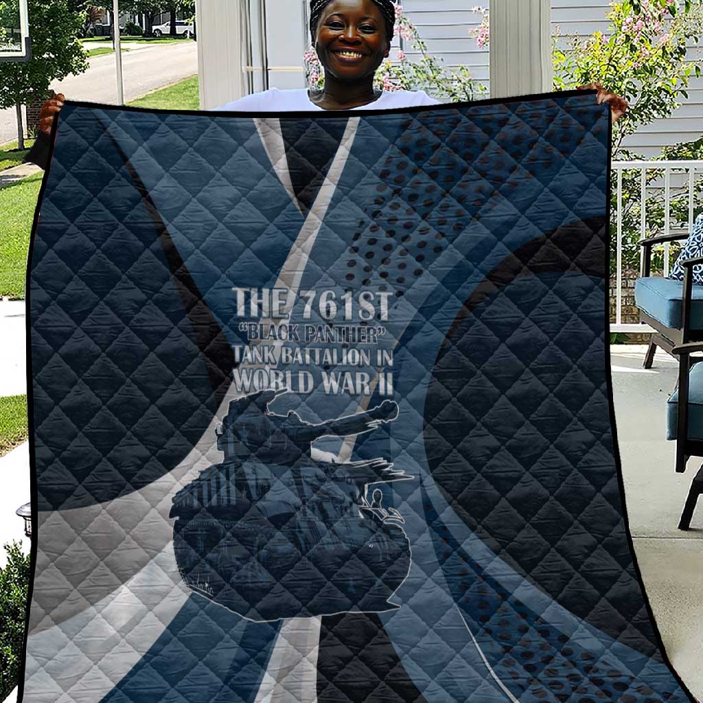 761st Tank Battalion WWII Quilt Black Panthers Tribute