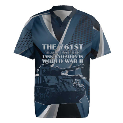 Personalized 761st Tank Battalion WWII Rugby Jersey Black Panthers Tribute