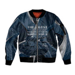 Personalized 761st Tank Battalion WWII Sleeve Zip Bomber Jacket Black Panthers Tribute