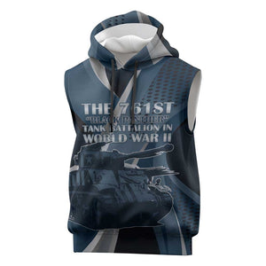 Personalized 761st Tank Battalion WWII Sleeveless Hoodie Black Panthers Tribute