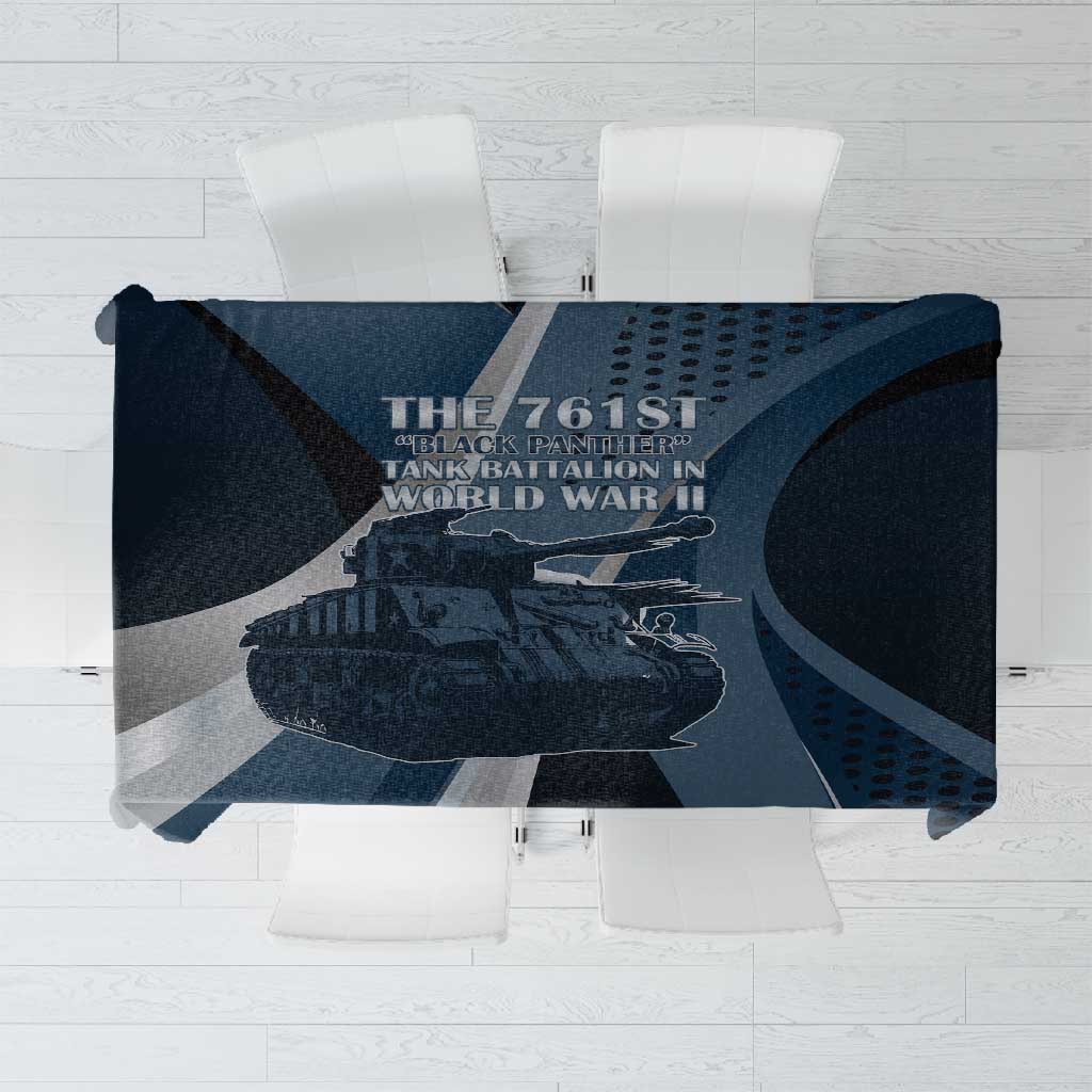 761st Tank Battalion WWII Tablecloth Black Panthers Tribute