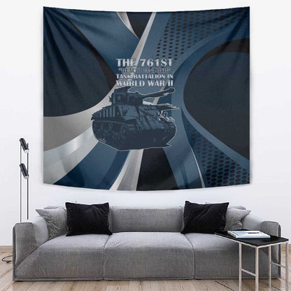 761st Tank Battalion WWII Tapestry Black Panthers Tribute