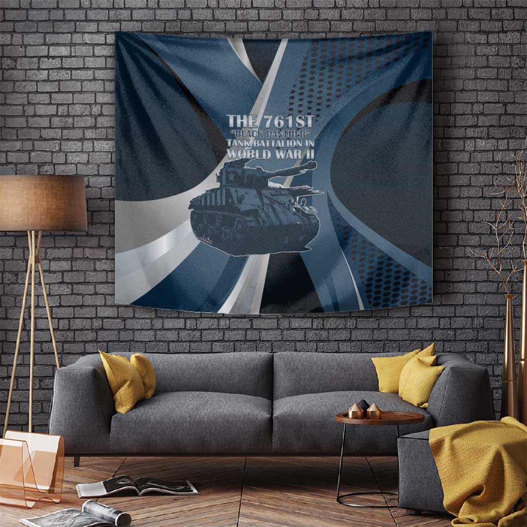 761st Tank Battalion WWII Tapestry Black Panthers Tribute