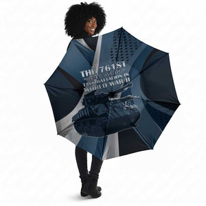 761st Tank Battalion WWII Umbrella Black Panthers Tribute