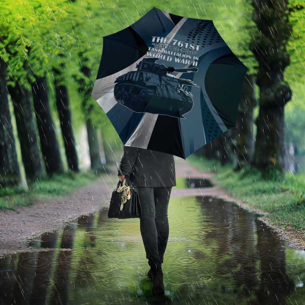 761st Tank Battalion WWII Umbrella Black Panthers Tribute