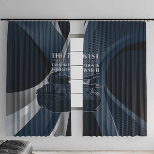 761st Tank Battalion WWII Window Curtain Black Panthers Tribute
