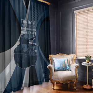 761st Tank Battalion WWII Window Curtain Black Panthers Tribute
