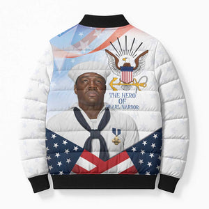 Doris Dorie Miller Bomber Puffer Jacket The Hero Pearl Harbor