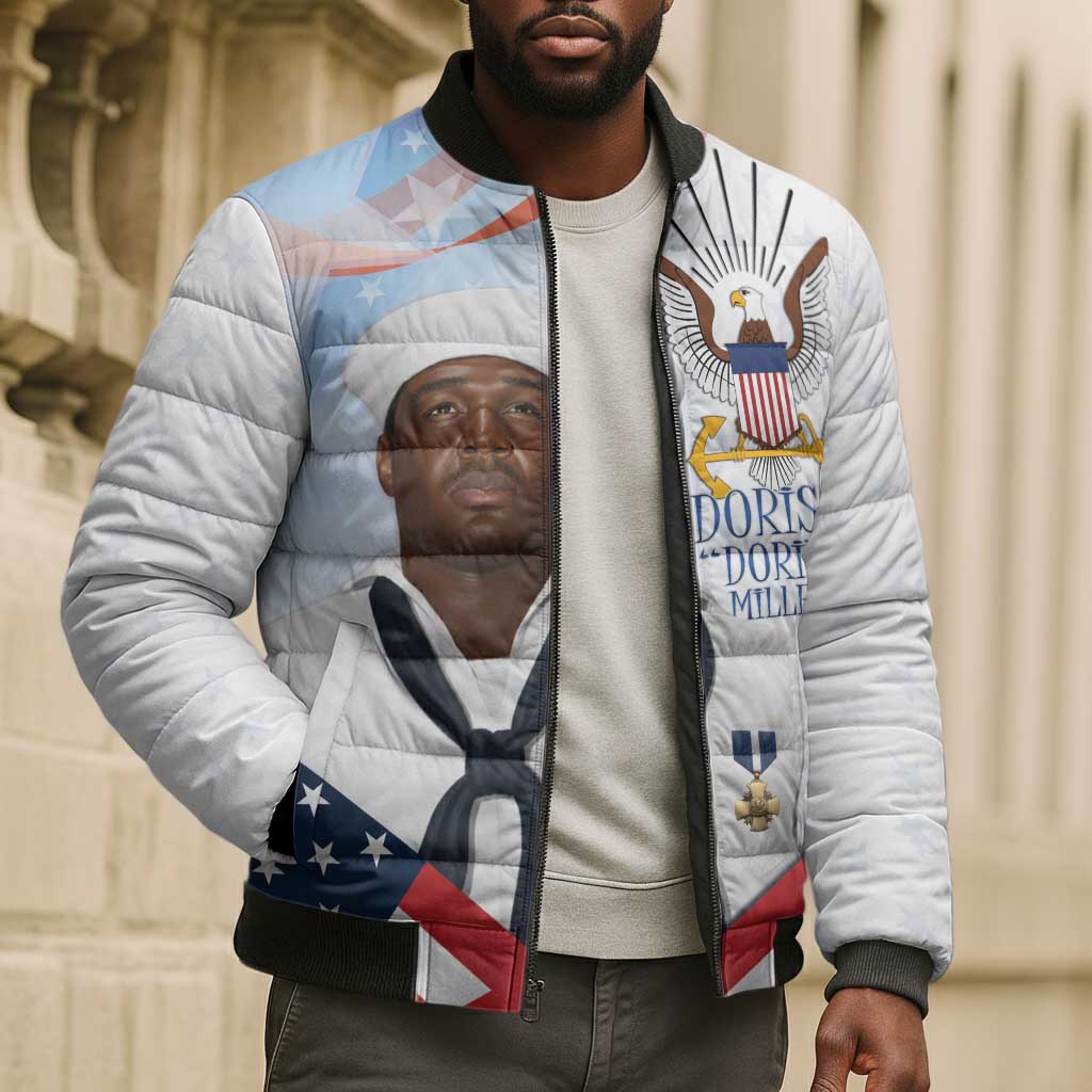 Doris Dorie Miller Bomber Puffer Jacket The Hero Pearl Harbor