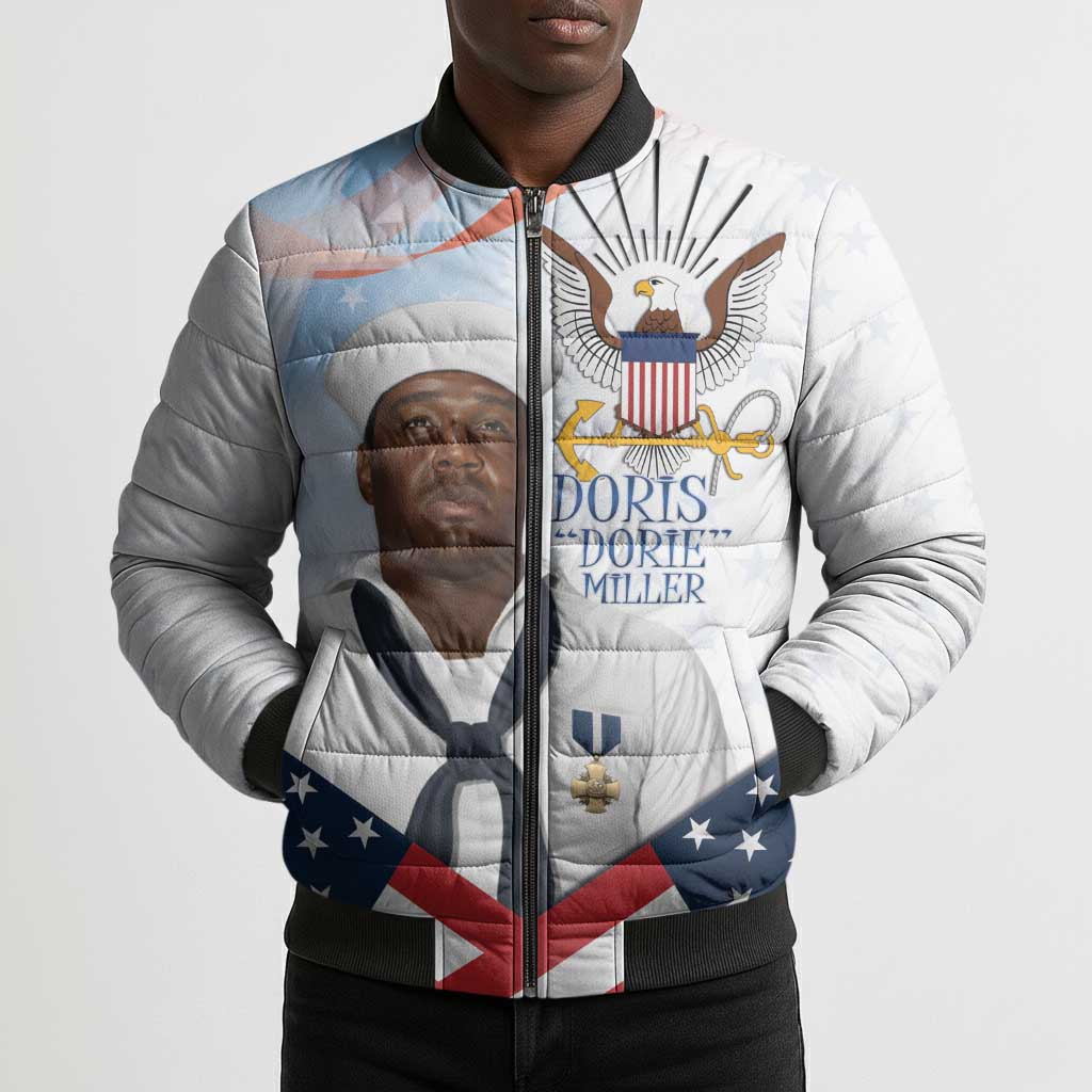 Doris Dorie Miller Bomber Puffer Jacket The Hero Pearl Harbor