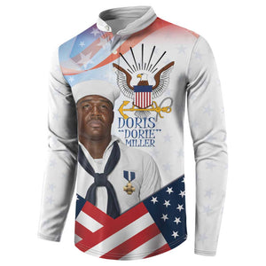 Doris Dorie Miller Button Sweatshirt The Hero Pearl Harbor