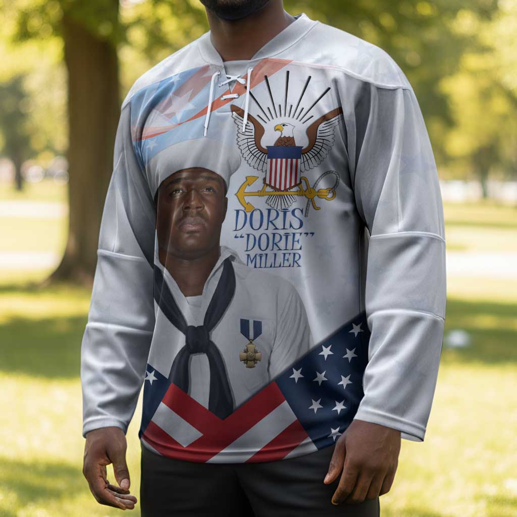 Doris Dorie Miller Hockey Jersey The Hero Pearl Harbor