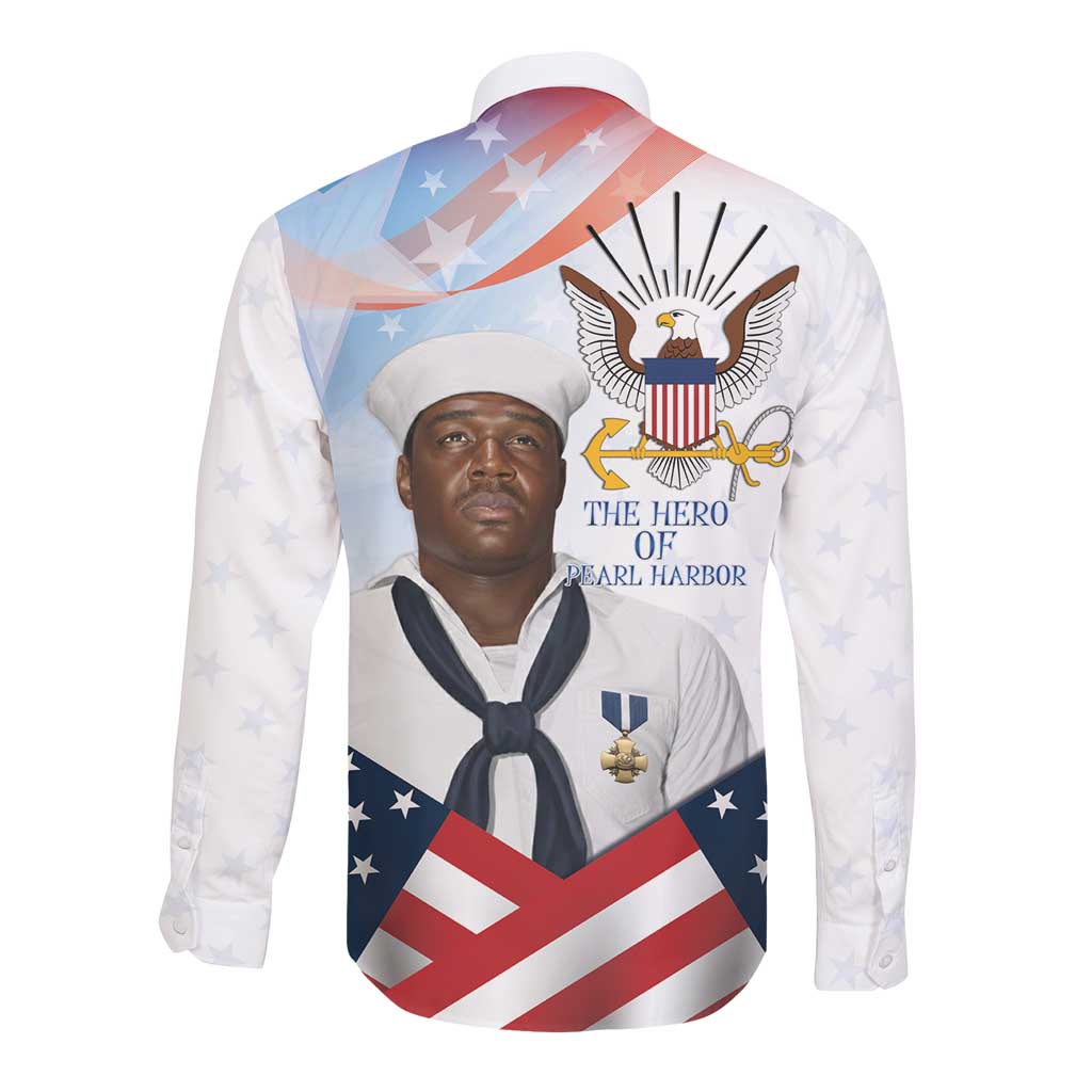 Doris Dorie Miller Long Sleeve Button Shirt The Hero Pearl Harbor
