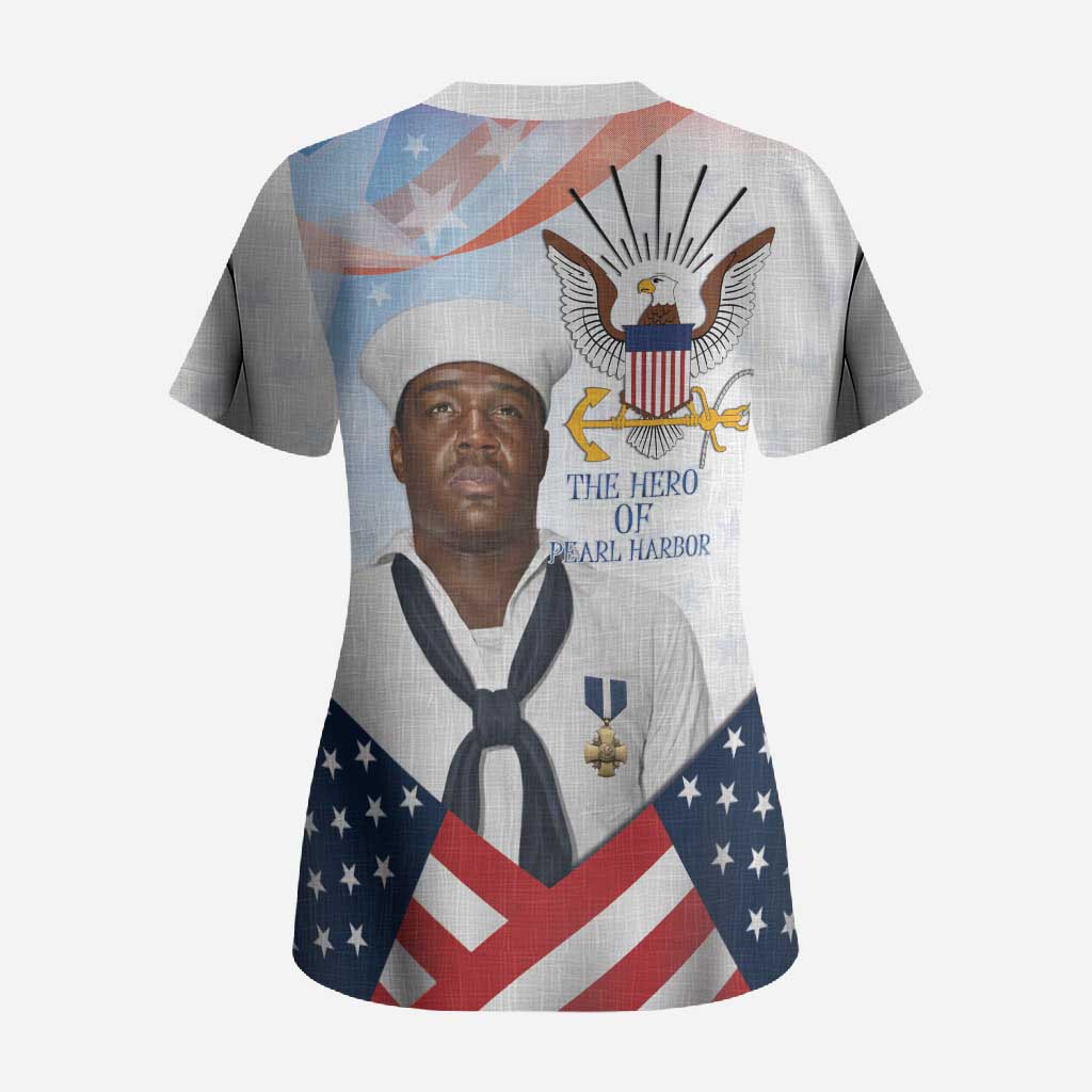 Doris Dorie Miller Scrub Top The Hero Pearl Harbor